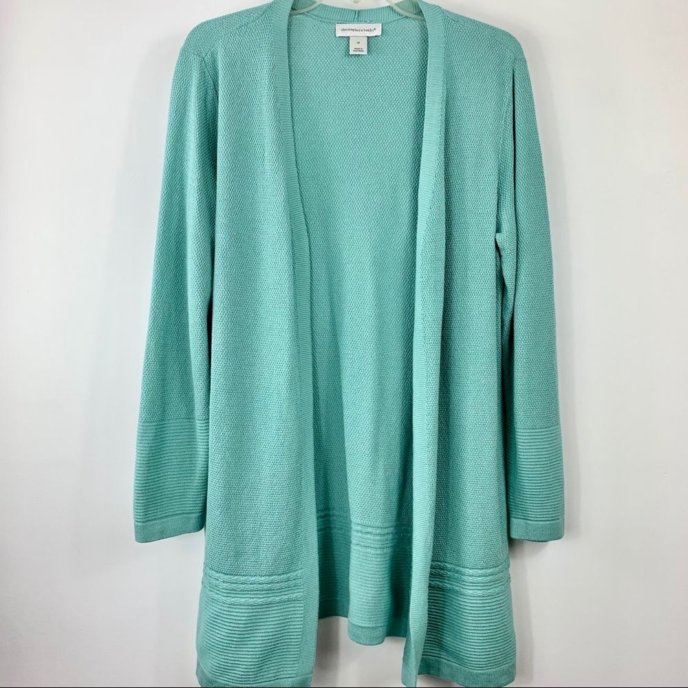 Christopher & Banks Teal Knit Cardigan‎ Sweater